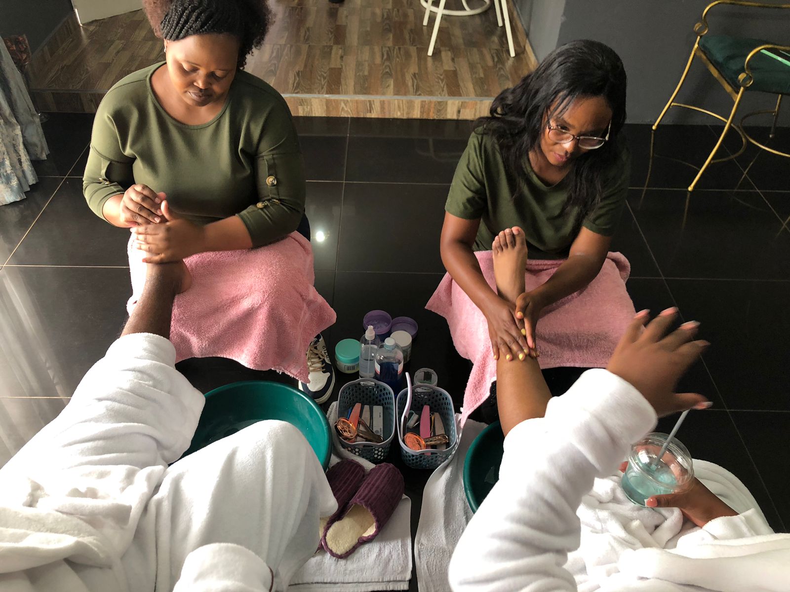 Facial treatment area at Arukah Wellness
